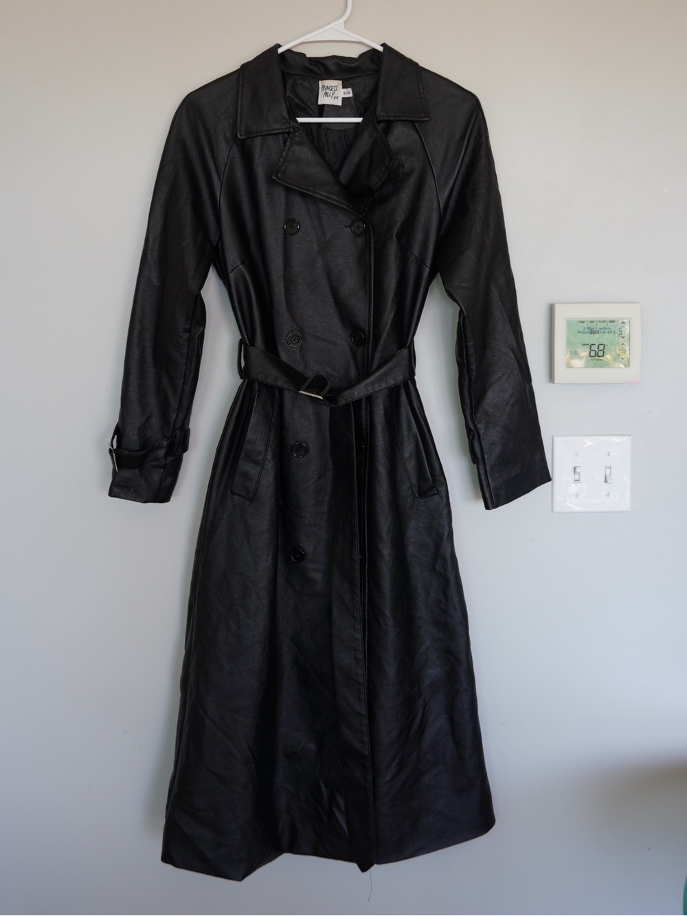 Princess Polly Leather Trenchcoat